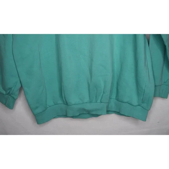 Nike Women's Crewneck Sweatshirt XL Teal Embroidered Swoosh Pullover Lounge - Picture 5 of 11